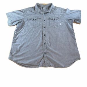 Columbia Men’s Short Sleeve Woven Cotton Button Up Shirts Size XXL